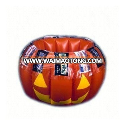 Promotion Funny inflatable pumpkin ice cooler with customize design